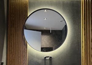 Yalıkavak Doğal Ahşap Kaplama Banyo Tasarımı